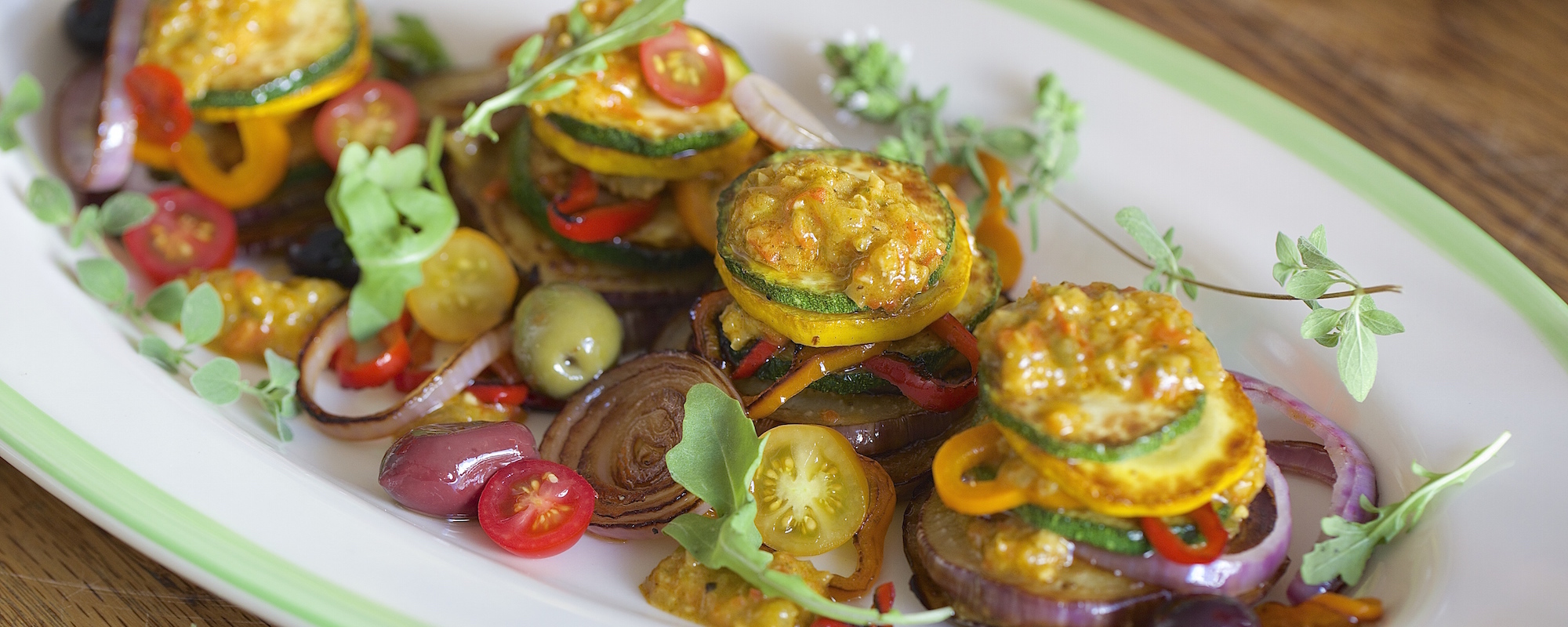 Ratatouille Stacks with Four J Sofrito